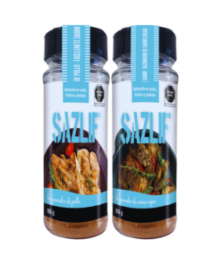 SAZLIF, Kit de 2 frascos de sazonadores, 1 carnes Rojas y 1 de Pollo de 80gr c/u