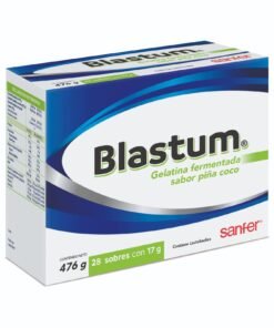 BLASTUM, Gelatina fermentada sabor piña coco 28 sobres